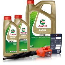 2x 1L + 5L = 7 LITER CASTROL EDGE 0W-40 A3/B4 MOTOR-ÖL MOTOREN-ÖL