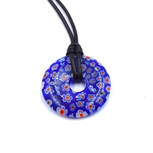 Collier coulissant pendentif donut millefiori Multicolore - Imagen 14 de 14