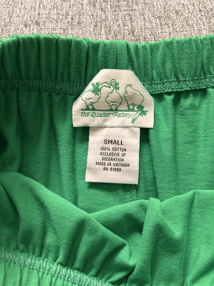 The Quacker 工厂尺寸小号 Kelly 绿色拉鲸长裙 St Paddy’s — 第 4/4 张图片