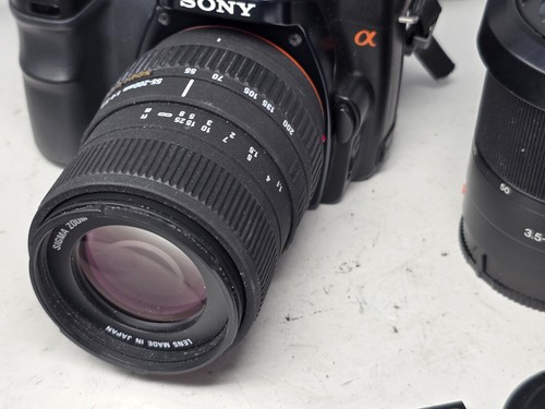 Sony Alpha A100 10.2MP DSLR-Kamera 18-70mm Sigma 55-200mm Objektive - Bild 2 von 11