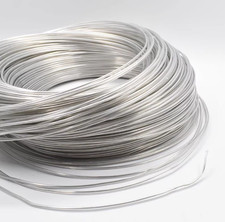 0.6mm - 8mm Aluminium Craft Florist Wire Jewellery Modelling Bendy Silver 5M/10M