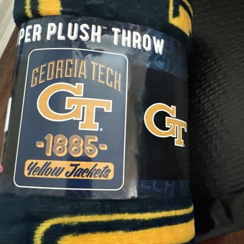 Georgia Tech gelbe Jacken 46x60 Super Plüsch Überwurf - Bild 6 von 6