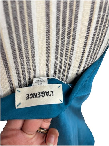 L'Agence Jane Silk Camisole Top Suede Strappy Capsule Turquoise Luxe Small - Picture 4 of 6