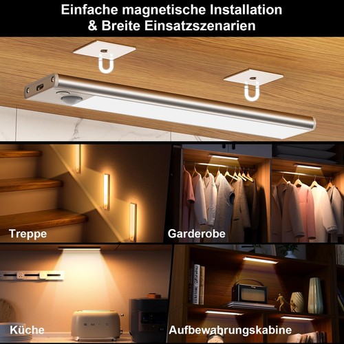 JEKEMORYE Unterbauleuchte Küche Led Schrankbeleuchtung Bewegungsmelder - Afbeelding 8 van 24