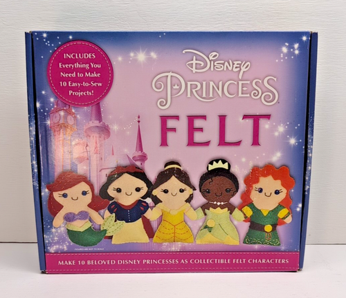 NEU! VERSIEGELT! RAR! DISNEY PRINZESSIN FILZFIGURENPROJEKT, EINFACH ZU NÄHEN MIT BUCH
