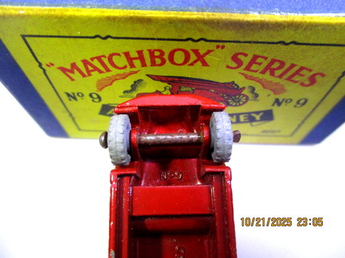"LESNEY" MATCHBOX SERIES #9-B VARIATION "DENNIS FIRE ENGINE" 1955   EX-MT! - Picture 7 of 9