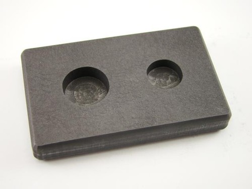 1/4 oz & 1/2 oz runder Goldbarren Graphitformkombination mit hoher Denisty - Silber Kupfer - Bild 2 von 4