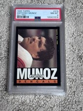 1985 TOPPS FOOTBALL CARD PSA 8 CINCINNATI BENGALS HOF ANTHONY MUNOZ