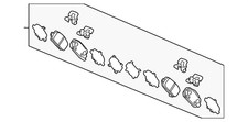 Genuine Honda Pad Set Rear 43022-T7J-H12