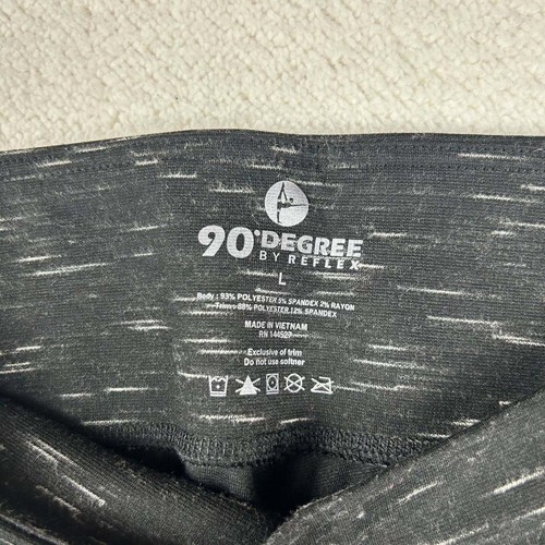 90 Degree by Reflex Leggings L Damen blau Capri Pull On Active Workout Yoga - Bild 4 von 7