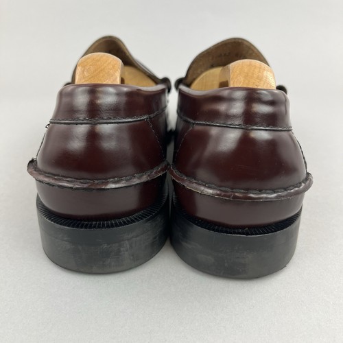 Scarpe mocassini Guy Laroche Paris uomo pelle bordeaux slip on penny EU42 UK8 - Foto 7 di 18