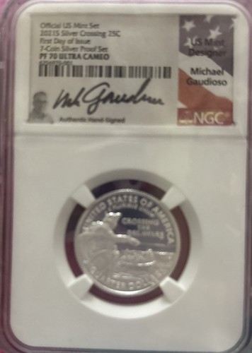2021 S US Mint Silver 7-Coin Proof Set, NGC PF70 PR70 Complete Perfect, Gaudioso - Picture 6 of 10