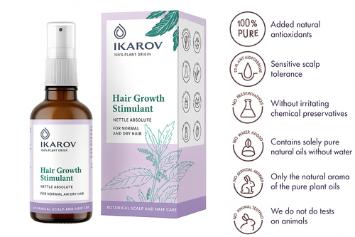 Haarwuchsanreger Ikarov mit Brennnessel Absolute - natürliches botanisches Öl 100ml - Bild 21 von 24