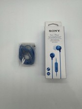 Sony MDREX15AP In-Ear Earbud Headphones with Mic, Blue