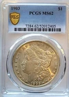 1903-P   PCGS MS-62 Gold Shield Morgan Silver Dollar. #288.