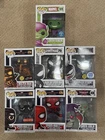 Funko Pop! Vinyl Spider-Man And Venom Lot Of 7