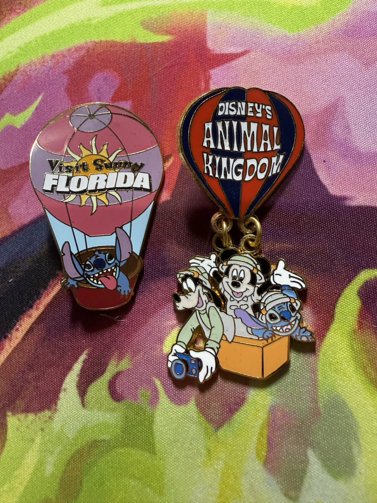 Disney's Animal Kingdom And Visit Florida Pin - Hot Air Balloon