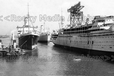 Uzz-55 Orford Orion und Strathmore, Buccleuch Dock, Barrow-in-Furness. Foto