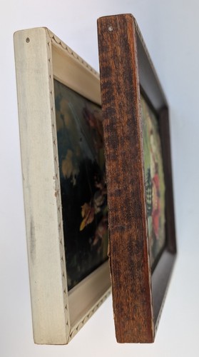 Vtg MCM Hy Hintermeister Rabbit Hole First Bite Embossed 3D Raised Framed Print - Picture 6 of 18