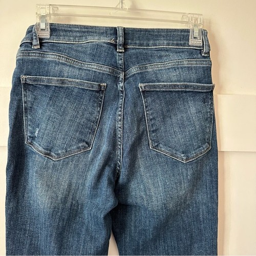 DL1961 Mara Ankle Jeans High Rise Straight Frayed Hem USA Women's 28 Medium Wash - Picture 5 of 14