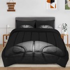 Full Size Comforter Set, Cool American Basketball Grey Black Basket Ball, Bed...
