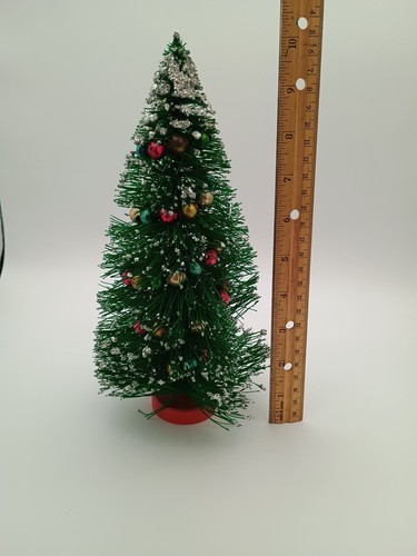 10 1/4 In Wire Christmas Tree with Snow & Decorations - Picture 7 of 19