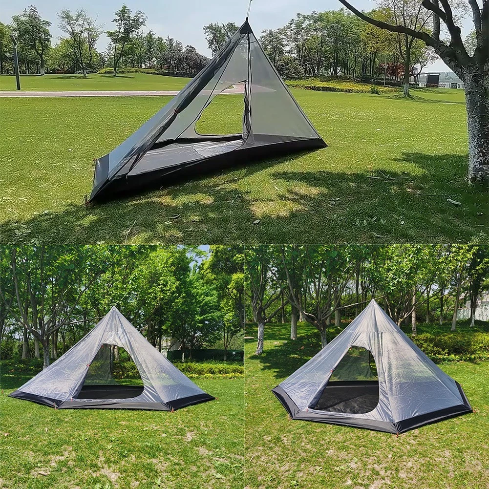 Tent Outdoor 1 Pcs 1-2/2-3 Person 210D Oxford + Quality Mesh M/L Portable