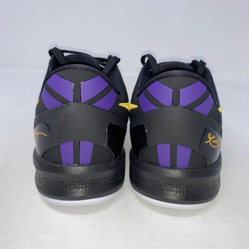 Nike Kobe 8 Protro 'LA Lakers' Black Sneakers, Size 13 BNIB HF9550-001 - Picture 3 of 8