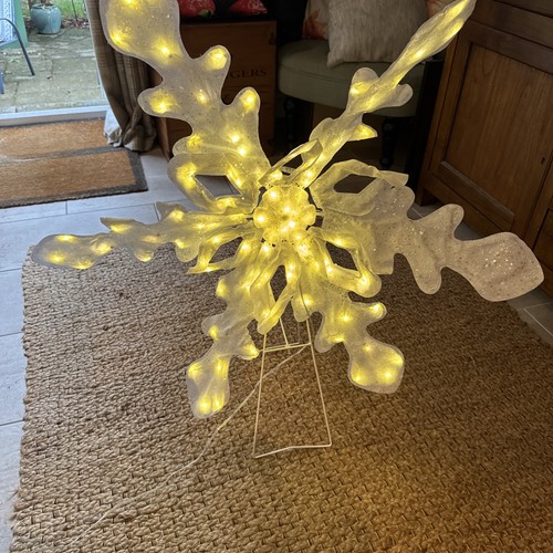 Mr Christmas große funkelnde Schneeflocke für draußen ~ siehe Beschreibung 35 Zoll - Bild 1 von 12
