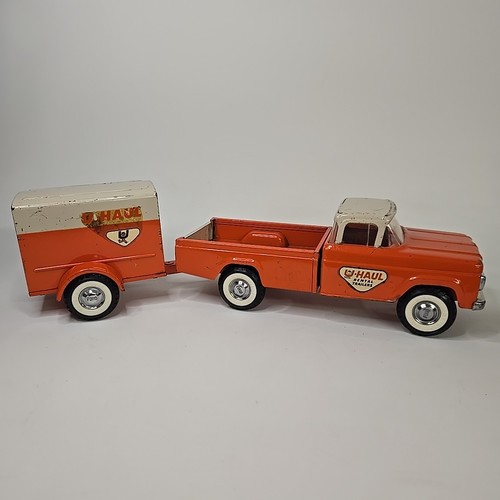 Oldtimer Nylint 60er Jahre Ford U-Haul Pickup Truck mit geschlossenem Anhänger - Bild 8 von 13