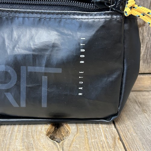 Vintage ESPRIT Haute Route Black Travel Waist Pouch/Bag Fanny Pack No Strap - Picture 3 of 10