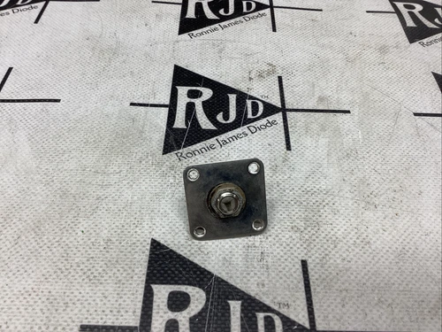 Switchcraft Input Output Jack Metal Plate Square Curved Relic Nickel
