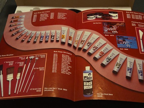 Juego básico de pintura al óleo Bob Ross R6505 5 colores blanco cuchillo cepillo EE. UU. * Ver  - Imagen 9 de 15