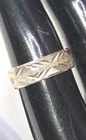 Vintage, Sterling Silver "925 LT", Diamond Cut Band, Sz 7 (1437)