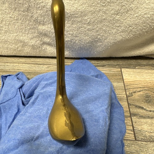 Due coppie di anatre cigni in metallo ottone vintage - Foto 5 di 15