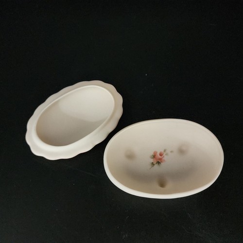 Vintage Kewpie Artist Signed Hand Painted Bisque Pedastal Trinket Dish - Picture 9 of 11