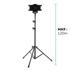 Trépied Tablette 7 à 10'' Support Hauteur max 1.2m Rotatif 360° Pieds ajustables