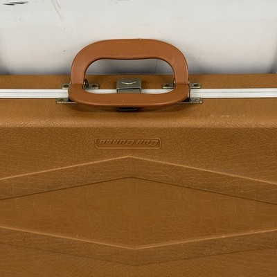 Vintage Gun Guard Hard Carry Case Brown Alligator Print With Lock