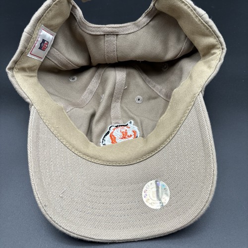 Vintage Cincinnati Bengals Logo Strapback Cap Hat NFL Tan New - Picture 5 of 7