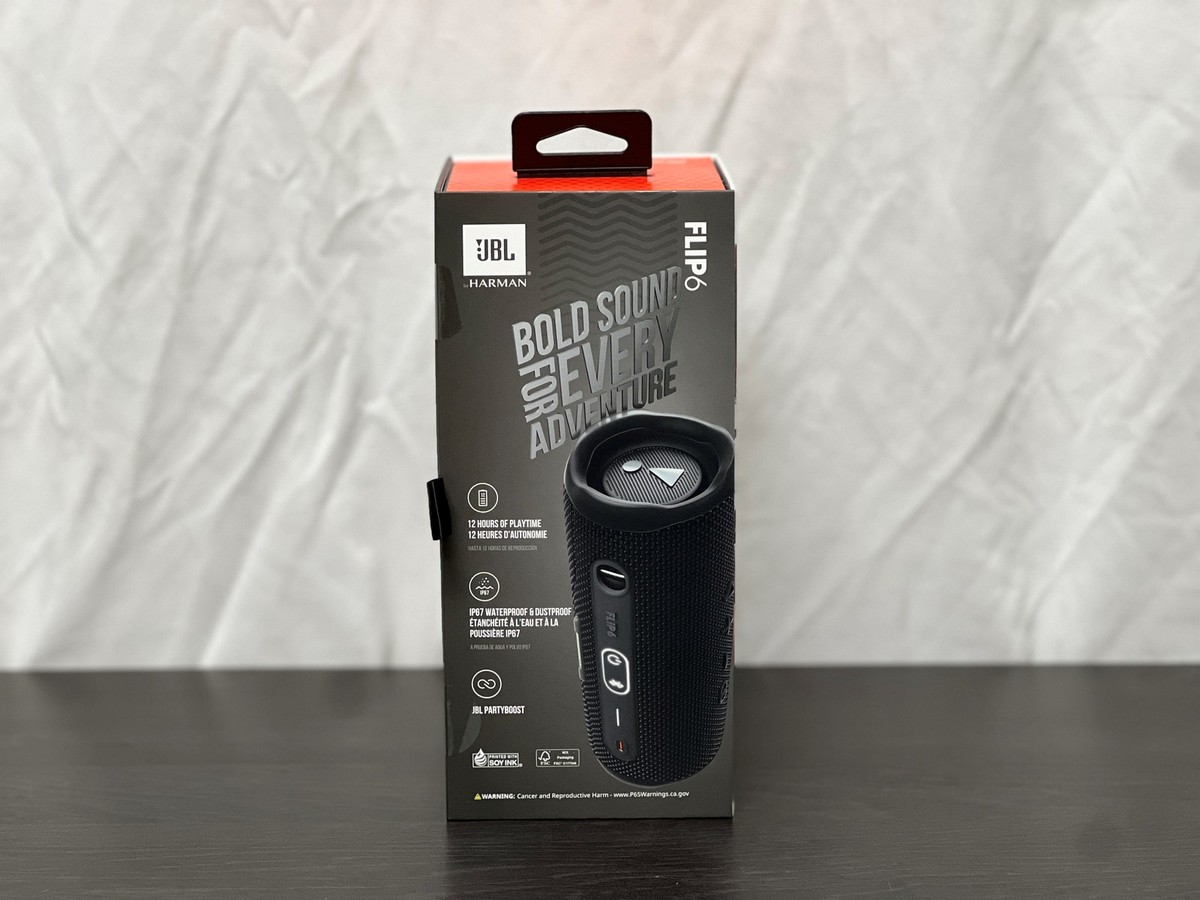 JBL JBL Flip 6JBLFLIP6BLK　ブラック JBL Flip 6 (Black) Waterproof portable Bluetooth® speaker at