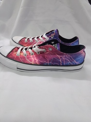 Converse All Stars Limited Edition 'Lightning' Pink & Purple UK 7 #4403 - Picture 2 of 8