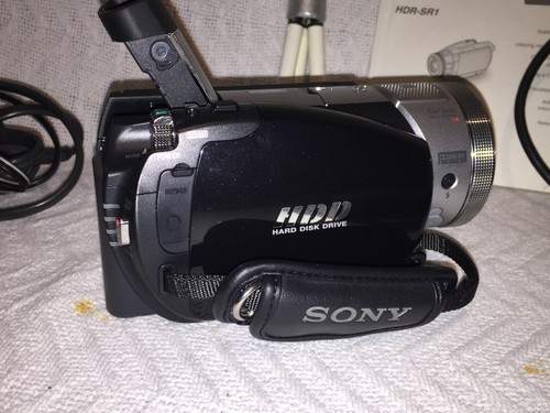 SONY HDR-SR1 AVC Handycam Camcorder Video Camera Zeiss Len From Japan Manual Bag - Picture 11 of 19