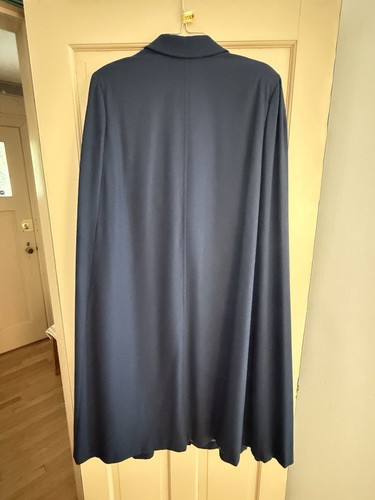 Vintage Pendleton Women's Navy Blue 100% Wool Buttondown Cape!! - Bild 2 von 11