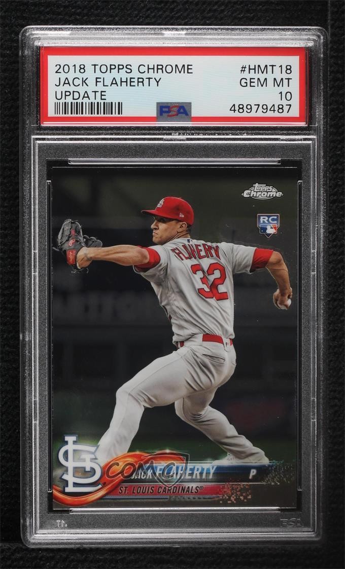 2018 Topps Chrome Update Target Exclusive Jack Flaherty #HMT18 PSA 10 GEM MT g1z