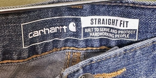 Carhartt Men Rugged Flex Straight Fit Blue Jeans Pants 34x36 - Picture 3 of 4