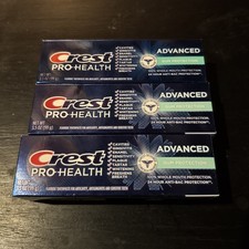 3 Pack Crest Pro-Health Advanced Fluoride Toothpaste Gum Protection 3.5 OZ 04/27 1.19 per gallon
