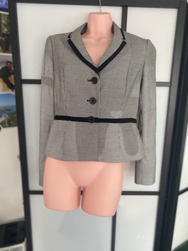 Hobbs Sian Houndstooth Suit trouser Size12 Jacket Size 12 Beautiful Condition - Picture 4 of 20