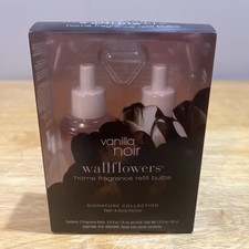 Bath  Body Works Vanilla Noir Wallflowers Refill Bulbs 2ct New in Box 