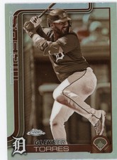 2025 Topps Chrome - Gleyber Torres #190 Sepia Refractor Yankees