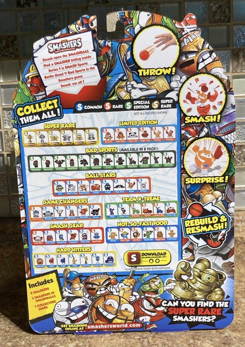 Zuru Smashers Series 1 Sports 8 Smash Pack Surprise